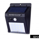 SOLAR SECURITY LED NIGHT LIGHT FOR HOME OUTDOOR/GARDEN WALL (BLACK) (20-LED LIGHTS)