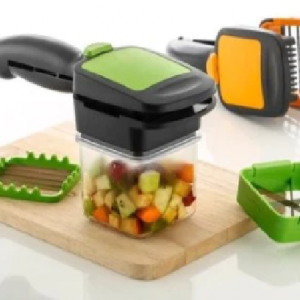 PREMIUM VEGETABLE DICER MULTI CHOPPER SET 5 IN 1 CUTTING BLADES