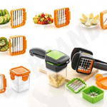 PREMIUM VEGETABLE DICER MULTI CHOPPER SET 5 IN 1 CUTTING BLADES