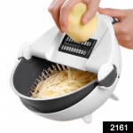 10 IN 1 MULTIFUNCTIONAL VEGETABLE FRUITS CUTTER/SLICER SHREDDER WITH ROTATING DRAIN BASKET