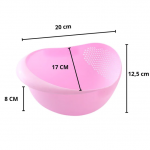 Kitchen Plastic big Rice Bowl Strainer Perfect Size for Storing and Straining